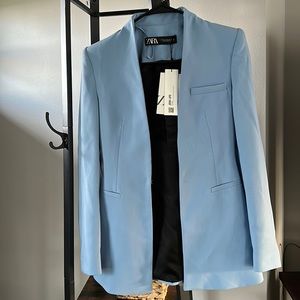 Zara baby blue blazer